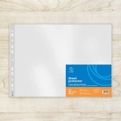 Genotherm lefűzhető, A3, 80 micron fekvő, narancsos Bluering® 20 db/csomag, Lefűzhető genotherm Bluering