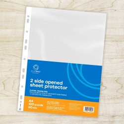 Genotherm lefűzhető, A4, 60 micron kétoldalt (felül és belül) nyitott narancsos Bluering® 100 db/csomag, Lefűzhető genotherm Bluering