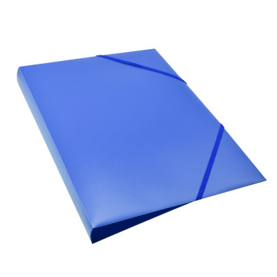 Gumis mappa A4, műanyag gerincvastagított 15mm, Bluering® kék Gumis mappa A4, műanyag gerincvastagított 15mm, Bluering® kék