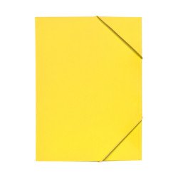 Gumis mappa A4, 300g. karton sarok gumírozással Bluering®, sárga Gumis mappa Bluering