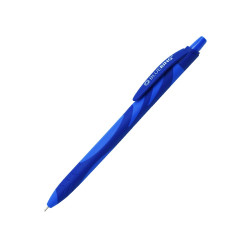Golyóstoll nyomógombos gumírozott vegyes test, Bluering® F20, írásszín kék Golyóstoll Bluering