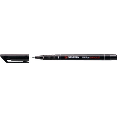 Alkoholos marker 0,4mm, STABILO OHPen S fekete Alkoholos marker 0,4mm, STABILO OHPen S fekete