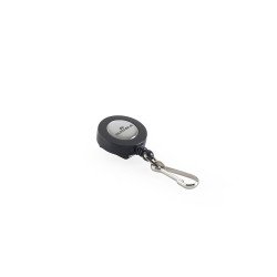 Névjegykitűzőhöz karabíneres tartó kihúzható kerek fekete Durable 8221/58 Névkitűző Durable