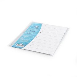 Regiszter műanyag 1-10 Bluering® szürke Regiszter Bluering