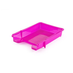 Irattálca műanyag 460, 355x255x55mm, Bluering®, rózsaszín Irattálca Bluering