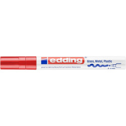 Lakkmarker 2-4mm, kerek Edding 750 piros Lakkmarker EDDING