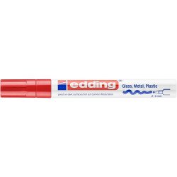 Lakkmarker 2-4mm, kerek Edding 750 piros Lakkmarker EDDING