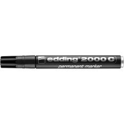Alkoholos marker 1,5-3mm, kerek hegyű, Edding 2000 fekete Permanent marker EDDING