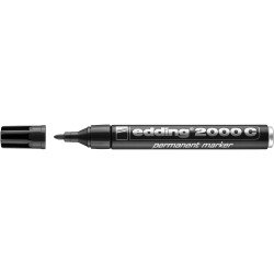 Alkoholos marker 1,5-3mm, kerek hegyű, Edding 2000 fekete Permanent marker EDDING