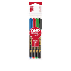 Alkoholos marker készlet, 0,5mm, CD/DVD F Ico, 4 klf.szín Permanent marker Ico