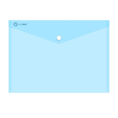 Irattartó tasak A4, PP patentos Bluering® transzparens kék