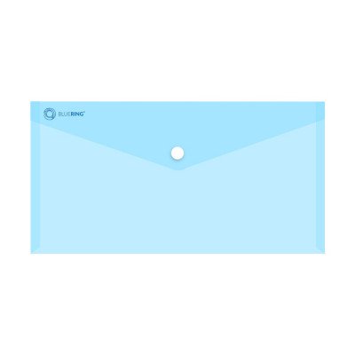 Irattartó tasak DL `csekk` patentos PP Bluering® transzparens kék