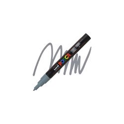 Dekormarker 0,9-1,3mm, PC-3M Uni Posca szürke Dekormarker Uni