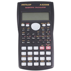 Számológép tudományos 240 funkciós fekete Antilop A-8200B Számológép Antilop