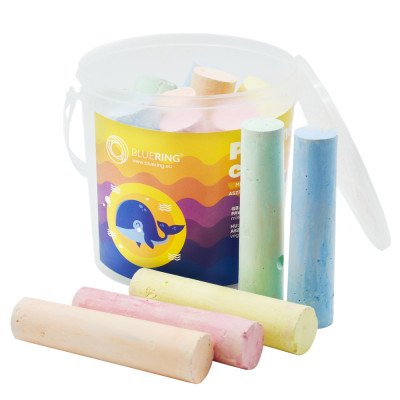 Aszfaltkréta vödrös Bluering® 15 db klf. szín,