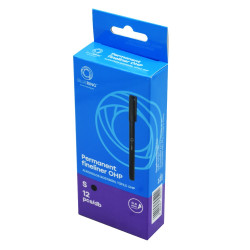 Rostirón, tűfilc alkoholos 0,4mm, OHP Bluering® S fekete Tűfilc Bluering