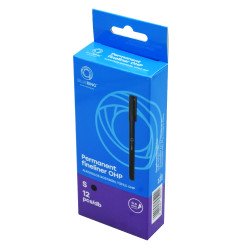 Rostirón, tűfilc alkoholos 0,4mm, OHP Bluering® S fekete Tűfilc Bluering