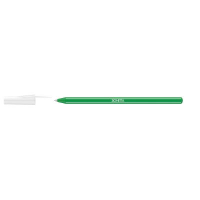 Golyóstoll 0,7mm, kupakos, Ico Signetta, írásszín zöld Golyóstoll 0,7mm, kupakos, Ico Signetta, írásszín zöld