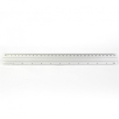 Vonalzó 30cm, alumínium Bluering®