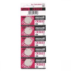 Elem CR2032 lithium 5 db/csomag, téphető bliszterben Maxell Elem, akkumulátor, töltő Maxell