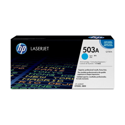 Hp Q7581A toner cyan ORIGINAL leértékelt (503A) Hp Q7581A toner cyan ORIGINAL leértékelt (503A)
