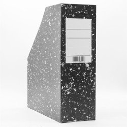 Iratpapucs 9cm, karton, Bluering® márvány-mákos fekete Iratpapucs Bluering