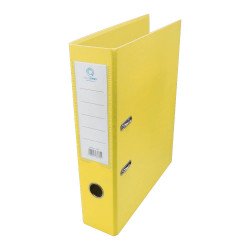 Iratrendező A4, 7,5cm, két oldalt PP borítás, Bluering® Premium sárga Iratrendező Bluering