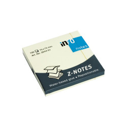 Jegyzettömb öntapadó, 75x75mm, `Z` Info Notes sárga Öntapadó jegyzettömb Info Notes