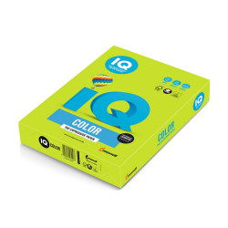 Másolópapír, színes, A4, 80g. IQ LG46 500ív/csomag, intenzív lime zöld Másolópapír színes IQ