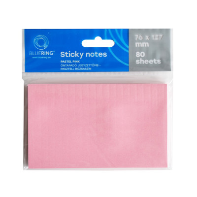 Jegyzettömb öntapadó, 76x127mm, 80lap, Bluering® , pasztell rózsa Jegyzettömb öntapadó, 76x127mm, 80lap, Bluering® , pasztell rózsa