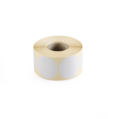 Etikett címke, 50mm, körcímke tekercses 1000 db/tekercs fehér Etikett címke, 50mm, körcímke tekercses 1000 db/tekercs fehér