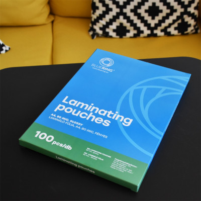 Lamináló fólia A4, 80 micron 100 db/doboz, Bluering® Lamináló fólia A4, 80 micron 100 db/doboz, Bluering®