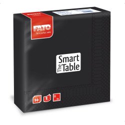 Szalvéta 2 rétegű 33 x 33 cm 50 lap/cs Fato Smart Table fekete_82622500 Szalvéták Fato