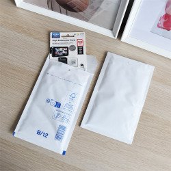 Légpárnás tasak 12/B szilikon külső méret 140x225mm, belső méret 120x215mm, Bluering® fehér Légpárnás tasak Bluering