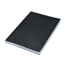 Beírókönyv A4, 200lap fekete PVC borító, Bluering® kockás Pvc beíró Bluering