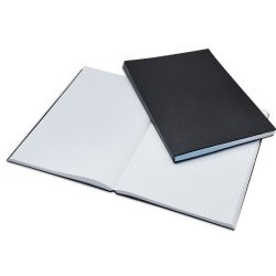 Beírókönyv A4, 200lap fekete PVC borító, Bluering® kockás Pvc beíró Bluering