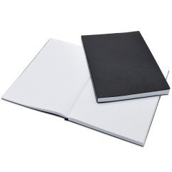 Beírókönyv A4, 200lap fekete PVC borító Bluering® vonalas Pvc beíró Bluering