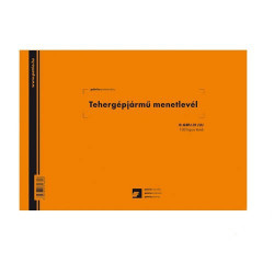 Tehergépjármű menetlevél A5, 100 lapos D.GEPJ.21/5 Bluering® Nyilvántartás Bluering