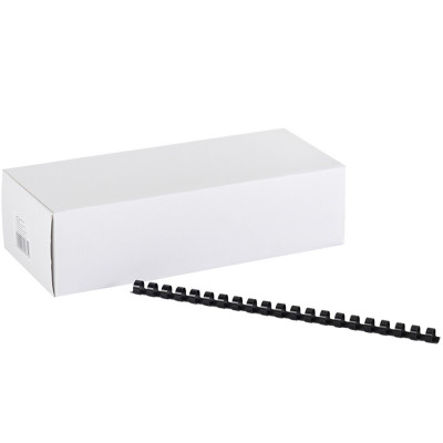 Spirál műanyag 12mm, 100 db/doboz, Bluering®, fekete Spirál műanyag 12mm, 100 db/doboz, Bluering®, fekete