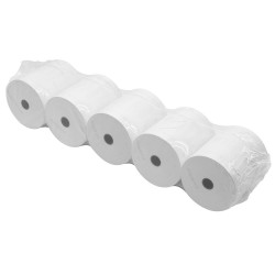 Hőpapír 80 mm széles, 75fm hosszú, cséve 12mm, 5 tekercs/csomag, ( 80/80 ) BPA mentes Hőpapír Schwabo