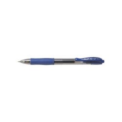 Zseléstoll 0,7mm, nyomógombos Pilot G-2, írásszín kék Zselés toll Pilot