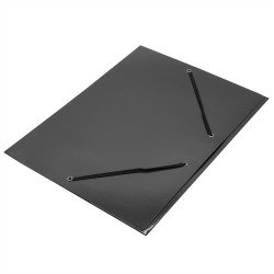 Gumis mappa A4, 400g. karton Fornax Glossy fekete Gumis mappa Fornax