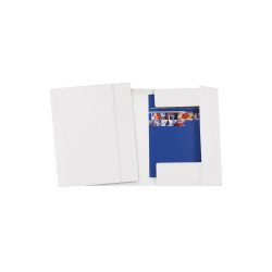 Gumis mappa A4, 600g. FC karton Fornax Glossy fehér Gumis mappa Fornax