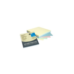 Jegyzettömb öntapadó, 75x75mm, 100lap, 4x25 lap, Info Notes, pastell mix, kék, zöld, rózsa, sárga Öntapadó jegyzettömb Info Notes