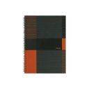 Spirálfüzet A4, 80lap vonalas, keményfedelű Marker Linear