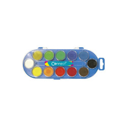 Vízfesték készlet, 12db-os, 30mm, festékgombokkal Connect Vízfesték Connect