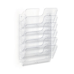 Prospektustartó A4, Durable Flexiplus 6 fekvő, áttetsző