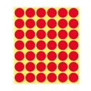 Etikett címke, o18mm, jelölésre, 24 címke/ív, 44 ív/doboz, Avery piros