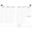 Tanári határidőnapló A5, műbőr 150mmx210mm, fehér lapokkal világoszöld 2026/2027 Realsystem