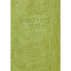 Tanári határidőnapló A5, műbőr 150mmx210mm, fehér lapokkal világoszöld 2026/2027 Realsystem Tanári határidőnapló Realsystem